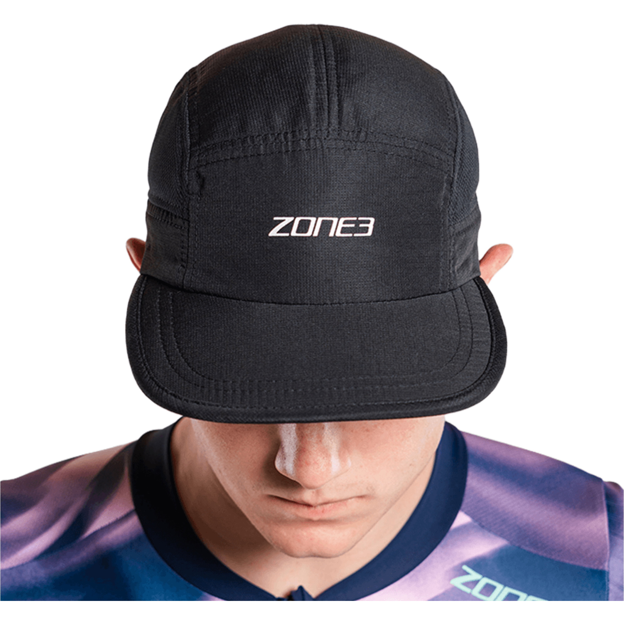 2026 ZONE3 5-Panel Running Cap RA26LWPC101 - Black